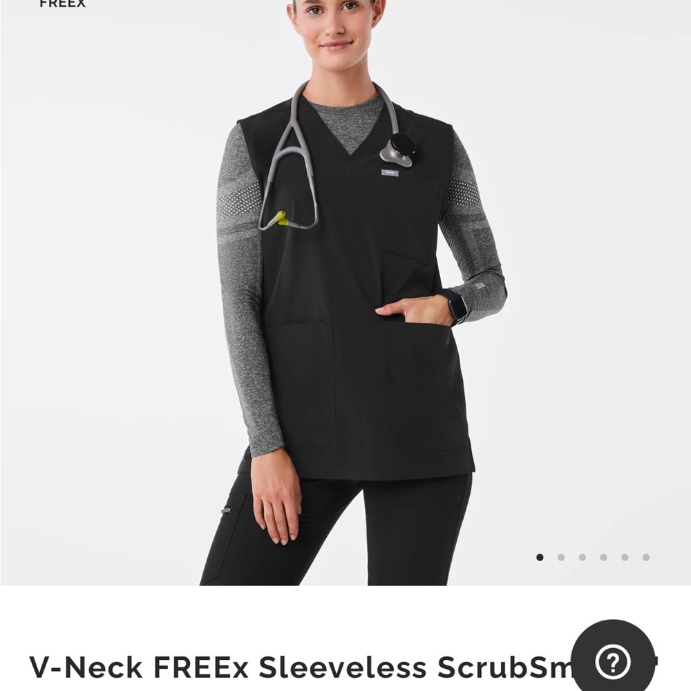 FIGS black scrub smock